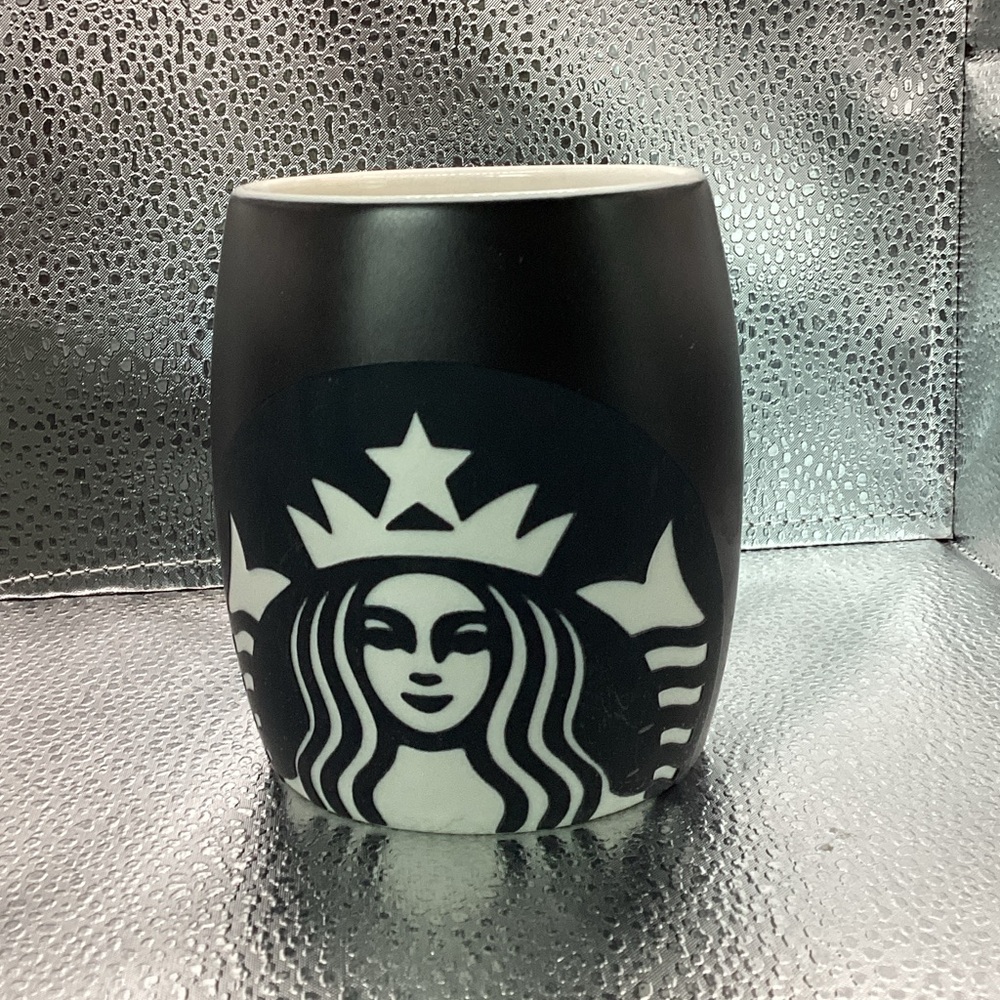 Starbucks Black and White Vase
